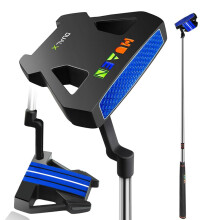Golf Putter 34" Zinc Alloy with Bead Counterweight Screw, Oversized Grip, Cover for Right-Handed Men and Women
