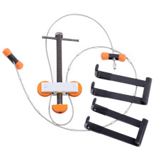 Portable Compound Bow Press with Quad Limb L Brackets for Universal Compatibility - Durable Yellow Repair Tool