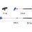Golf Putter for All Golfers, Blue, Adjustable Length, Lightweight Design, High Precision Performance 3