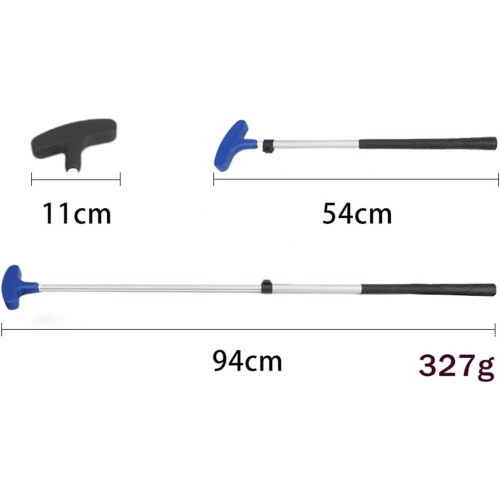 Golf Putter for All Golfers, Blue, Adjustable Length, Lightweight Design, High Precision Performance 2