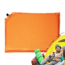 Inflatable Seat Cushion for Air Travel, Waterproof Stadium Seat Pad, Compact Travel Cushion for Camping and Hiking, Orange