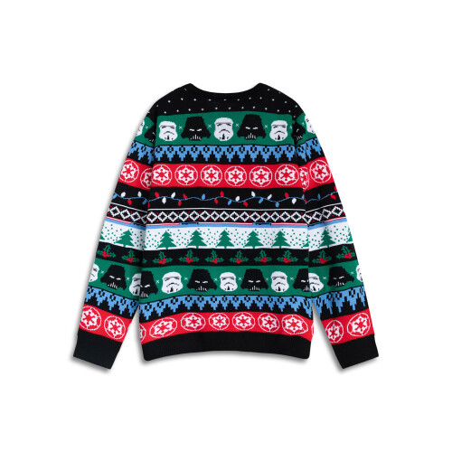Star Wars (X-Large) Star Wars Christmas Jumper (Mens Multicoloured) 1