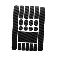 Carbon Fibre Chainstay Protector Set for Mountain and Road Bikes, Scratch-Resistant Vinyl Sticker, Durable Frame Protection Film