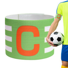 Football Captain Armbands | Adjustable Elastic Player Bands for Adults and Teenagers, Different Colors and Sizes
