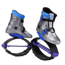 Jumping Boots for Kids and Teens, Fitness Bouncy Shoes, Blue Gray, 3 Sizes, Stilt Sports, Jumping Training