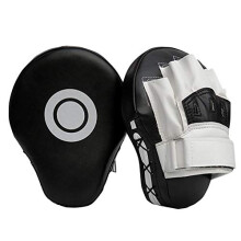 Leather Punch Focus Mitts Hand Pad for Karate Muay Thai Sparring Training Equipment, Durable Material, Adjustable Size
