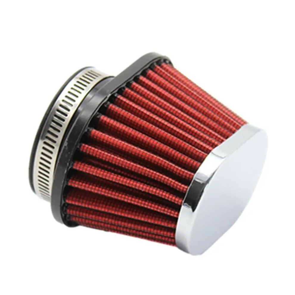 Air Filter For Motorcycle Engine 60Mm, Universal 51/55/60Mm Replacement Air Intake Filter In High-Quality Air Filter For Motorcycles Red 6447073789014