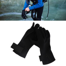 3mm Neoprene Diving Gloves with Elastic Wrist, Anti-Slip Grip, Waterproof for Snorkeling, Paddling, Surfing, Size L