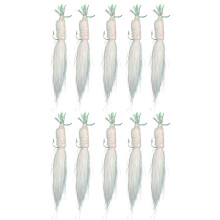 Ice Shrimp Fishing Hooks - Artificial Shrimp Bait with Horse Mouth Hair Hook for Carp Wobbler Fishing