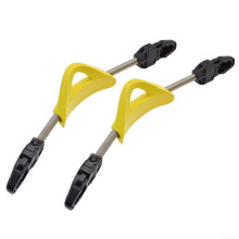 Aquatics Fins Spring Straps Pack of 2 Diving Fins with Stainless Steel Slats Buckles Size S Yellow