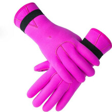 3mm Neoprene Dive Gloves for Men and Women, Flexible Thermal Snorkeling and Spearfishing Gloves, XL Pink