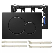 (Black)Voor Geberit Sigma 01 Dual Push Button Spoelplaat Actuator WC Reservoir Verzonken