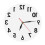 (White) Wall Reverse Anti Clock Modern Backwards Time Run Counter Clockwise Wall Watch 1