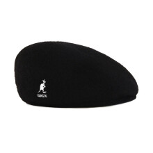 (Black White, L) Kangol Flat Wool Cap Men Women Casual Woolen Beret Hat Winter Caps Warm Gifts