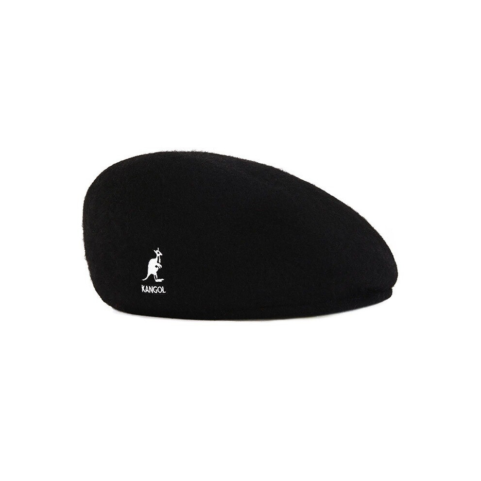 (Black White, S) Kangol Flat Wool Cap Men Women Casual Woolen Beret Hat Winter Caps Warm Gifts