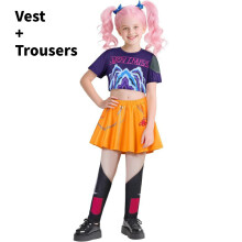 (Mira,120cm)Costume cosplay bambini Kpop cacciatori di demoni Rumi Mira Zoey vestito festa Halloween
