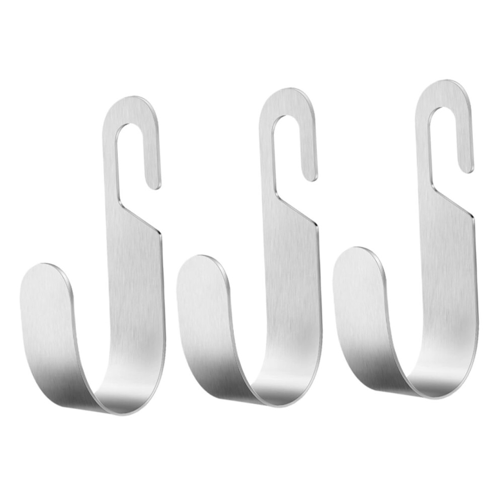 3-Pack Hose Storage Rack for Water Pipe Holder, Garden Tool Wall Organizer, Stainless Steel Wire Hooks, Silver-image-OPC-PJW8VZ7-NEW