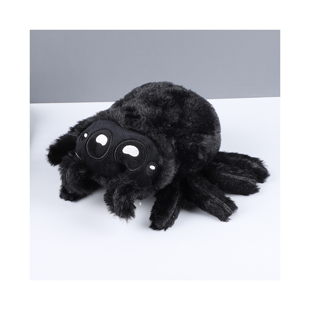 (Black) Lucas The Spider Plush Toy Emulational Insect Doll Sofa Decoration Kids Gift
