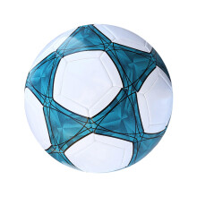 Professional Youth Football Size 5 Training Ball PVC Soft Touch Blue Soccer Globe for Skill Development