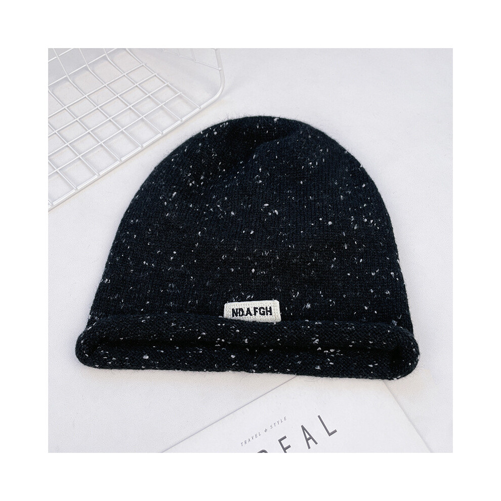 (Black) Solid Color Classic Round Beanie Women Fashionable Cozy Knit Hat Cold Weather-image-OPC-PJW9P82-NEW