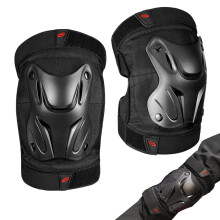 Motorcycle Elbow Pads, Adjustable Knee and Elbow Protection for Adults, Black Skateboarding Gear for Roller Skating and Outdoor Sports