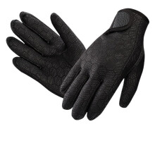 Diving Gloves 1.5 mm Neoprene Pack of 2 for Adults Men Women Swimming Snorkelling Gloves Size L Color Noir