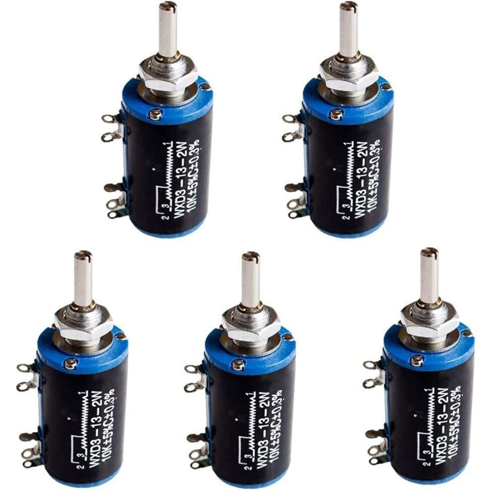 Wxd3-13-2W 10K Multiturn Potentiometer 100/220/470/680 Ohm Wire-Wound 1K 2.2K 4.7K 5.6K 6.8K 47K 100K Switch 6038364424211