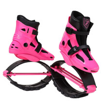Pink Kangaroo Jumping Shoes for Kids, Teens, and Adults - Bouncy Anti-Gravity Fitness Boots in 3 Sizes