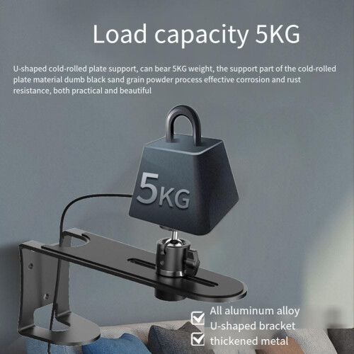 Adjustable Angle Projector Wall Mount Bracket Compatible with Multiple Models for Home and Office Use 2