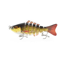 10cm 15.5g Jointed Multi-Section Fishing Lure Wobbler Crankbait Hard Bait Swimbait Trolling Carp Fishing Gear Color 2