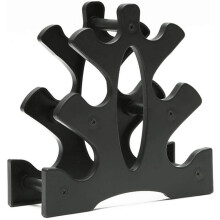 3-Tier Dumbbell Storage Rack, Compact 3D Tripod Design, Multi-Level Weight Holder for Gym and Home Use, Portable Fitness Organizer