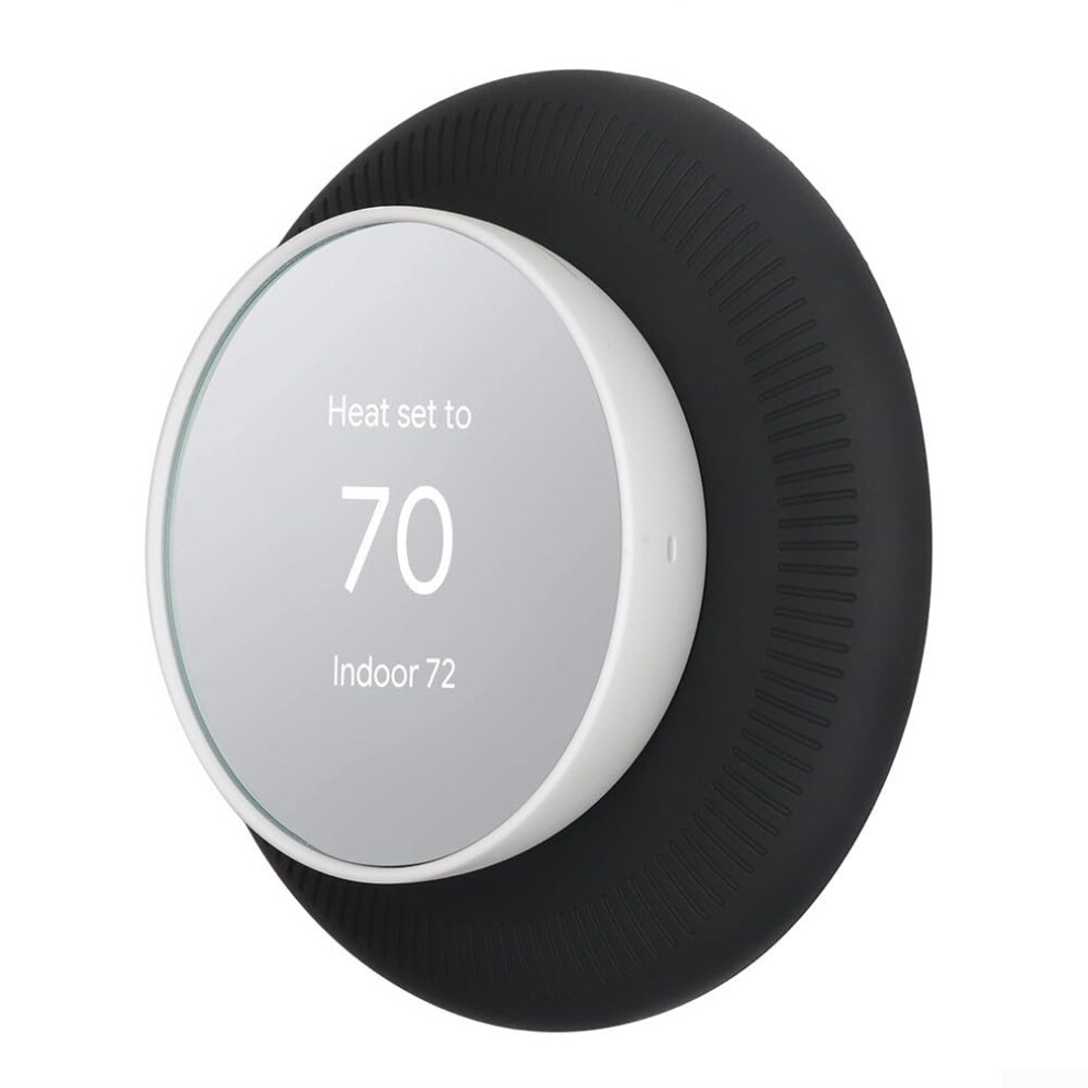 Thermostat Cover Plate Set, Black Silicone Trim, Modern Design For Home Thermostats, Aesthetic Upgrade 6482260843438