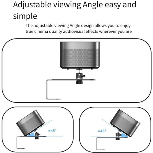 Projector Wall Mount Bracket - Alloy Construction for Stability, Compatible with Various Models and Sizes 1