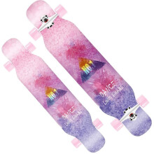 Longboard Skateboard 42 Inch Maple Complete with Double Kick Concave Deck for Adults Beginners Tricks and Dancing