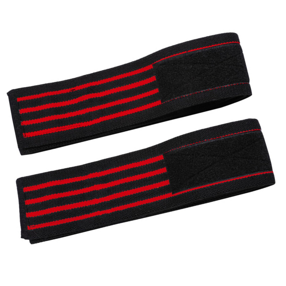 Red Knee Brace With Strap For Squats, Weightlifting & Powerlifting, Flexible Support For Men, Color, Adjustable Size