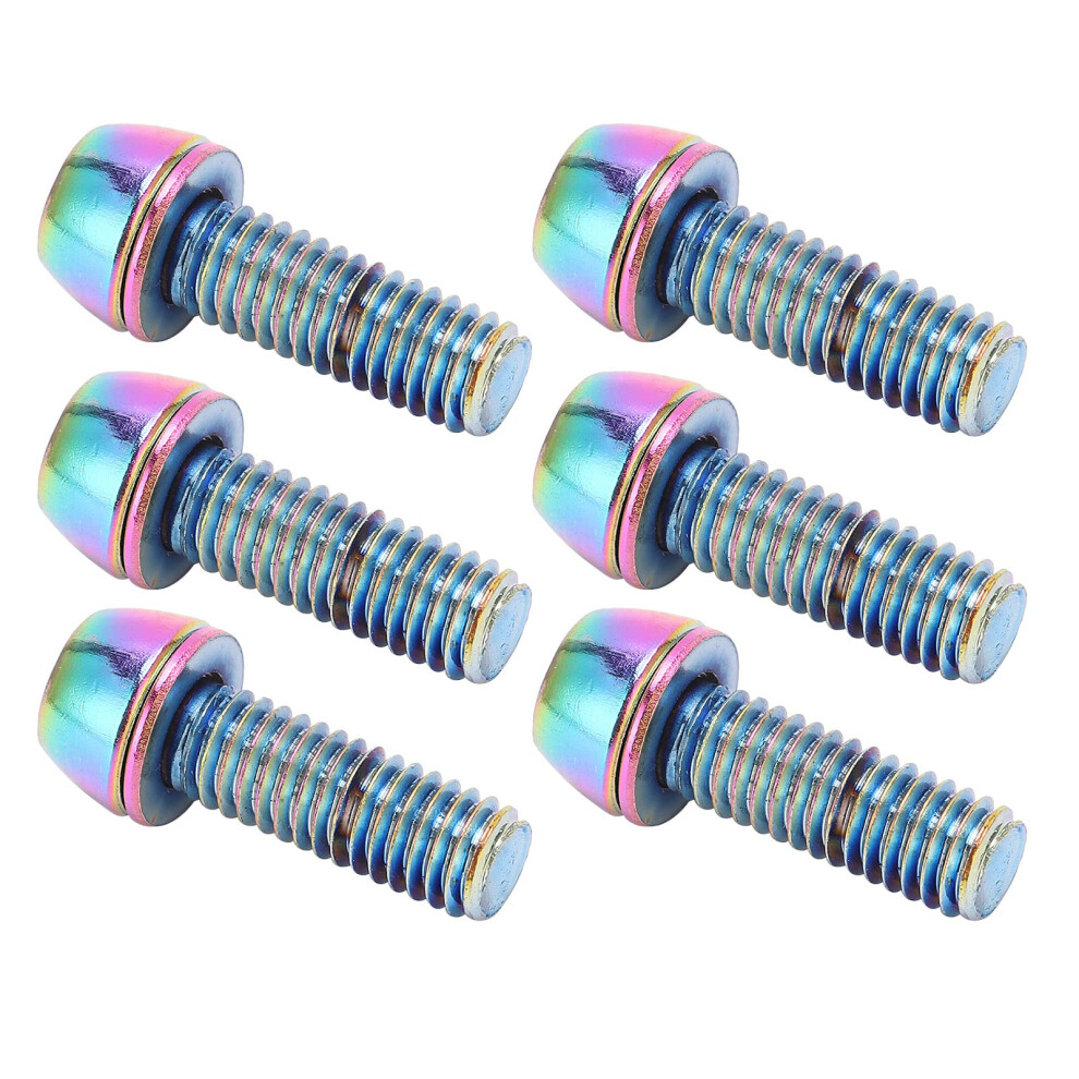 Bicycle Stem Bolts With Washers M6 Stainless Steel Screws For Mountain Bike Handlebar Replacement Parts 6482260845142