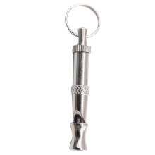 Adjustable Pitch Dog Whistle for Training - Loud Sound Silver Dog Training Whistle for All Breeds and Sizes