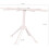 Pasta Drying Rack Foldable ABS White with Oscillating Threaded Nut and Spiral Cutter for Kitchen Use 3