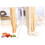 Pasta Drying Rack Foldable ABS White with Oscillating Threaded Nut and Spiral Cutter for Kitchen Use 4