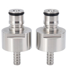 Stainless Steel Carbonation Cap 5/16 Barb for PET Bottles, Liquid Ball Lock Type for Homebrew Kegging and Soda Water