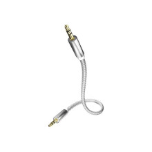 in-akustik Premium Cabo de áudio mini estéreo-fone 3,5 mm (M) para mini estéreo-fone 3,5 mm (M) 50 cm com duplo blindagem…