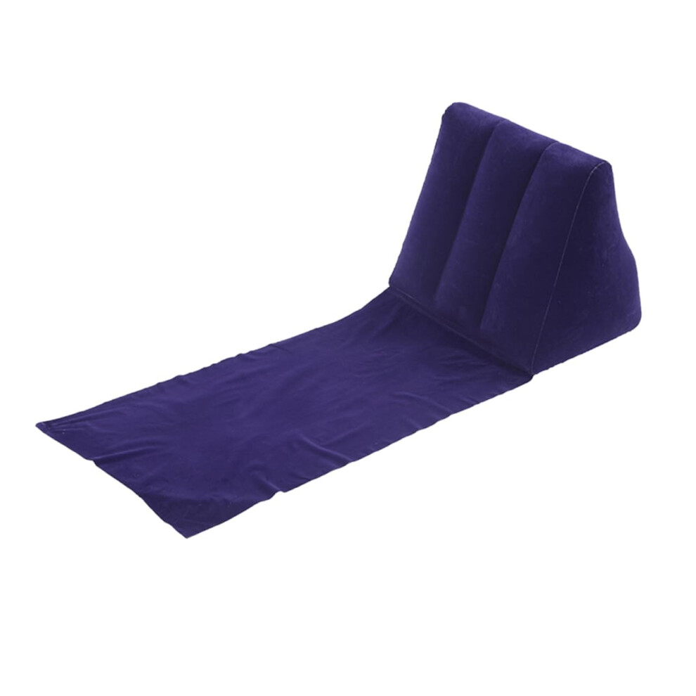 Inflatable Portable Seat Mat - Ultralight Camping Mat for Travel Naps, 78" x 24", Purple Color, Easy to Carry
