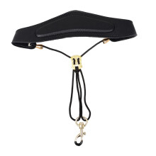 Saxophone Shoulder Strap Adjustable Neck Strap with Strong Hook Comfortable Durable Black Design for Musicians