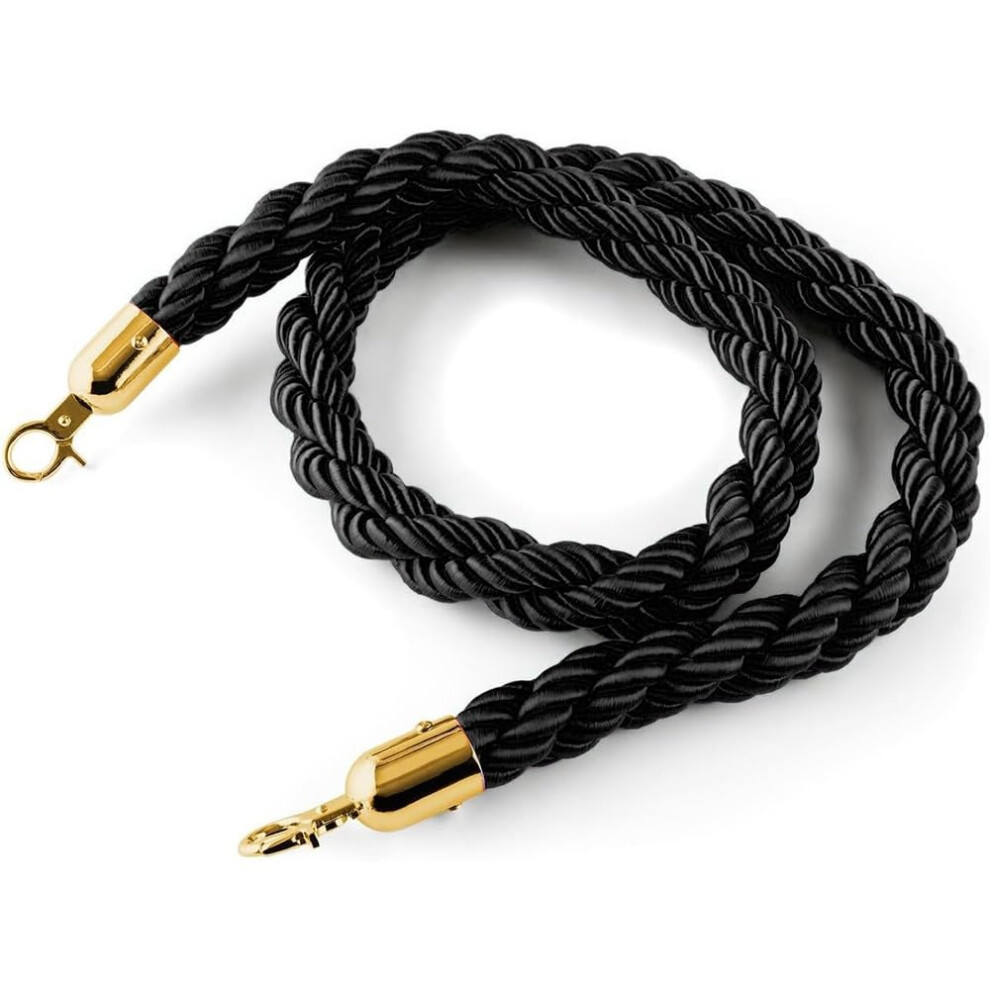 Roter Teppich Seile, Warteschlangen-Absperrseile Mit Gold/Silber Haken, 2 Meter Geflochtenes Hanfseil Fã¼R Menschenmengen Divider 6447073807473