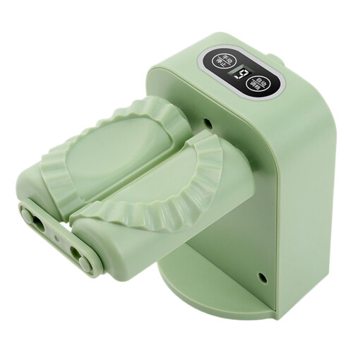 Automatic Dumpling Maker: Electric Ravioli Machine | Automatic Dough Press Holder | Fast & Easy Dumpling Maker in Green