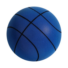 Silent Basketball Dribbling Mute Ball, Airless Foam Training Ball in Blue, Sizes 3/5/7 for Indoor Activities