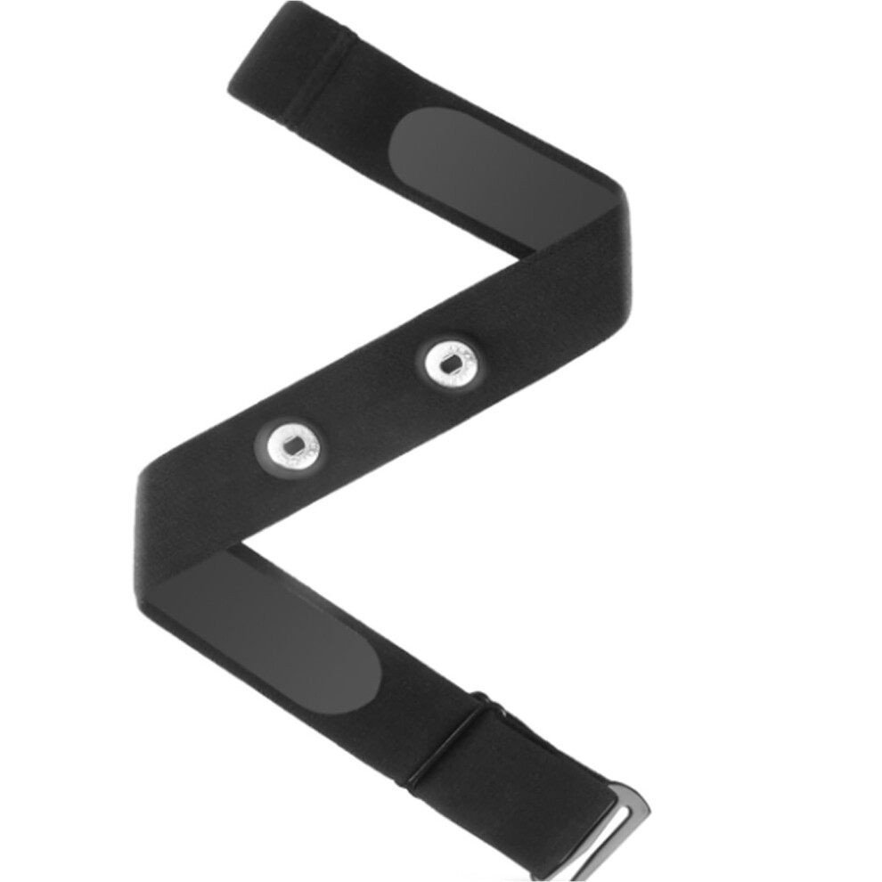 Heart Rate Monitor Replacement Strap Adjustable Chest Belt Compatible with Various Heart Rate Monitors Black Nylon