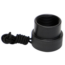 Lightweight Black Diving Dust Cap for DIN Tank Valves and Regulators, Compatible with Diving Equipment and Snorkeling Gear