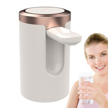 Water Jug Dispenser Electric Gallon Spout Faucet for Home Office Kitchen Travel White Desktop Use