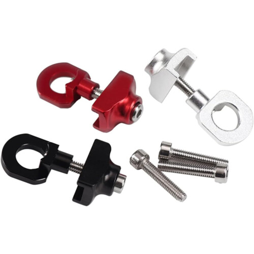 BMX Chain Tensioner 2-Pack, Adjustable Chain Guide for Motorcycles and Bicycles, Silver, Durable Bicycle Tools 1